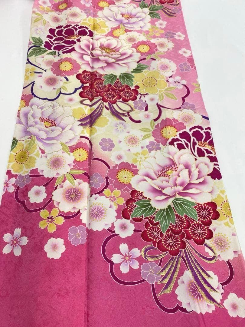 振袖 金彩 紋意匠 身丈172cm 撥水加工済 MO3534 - メルカリ