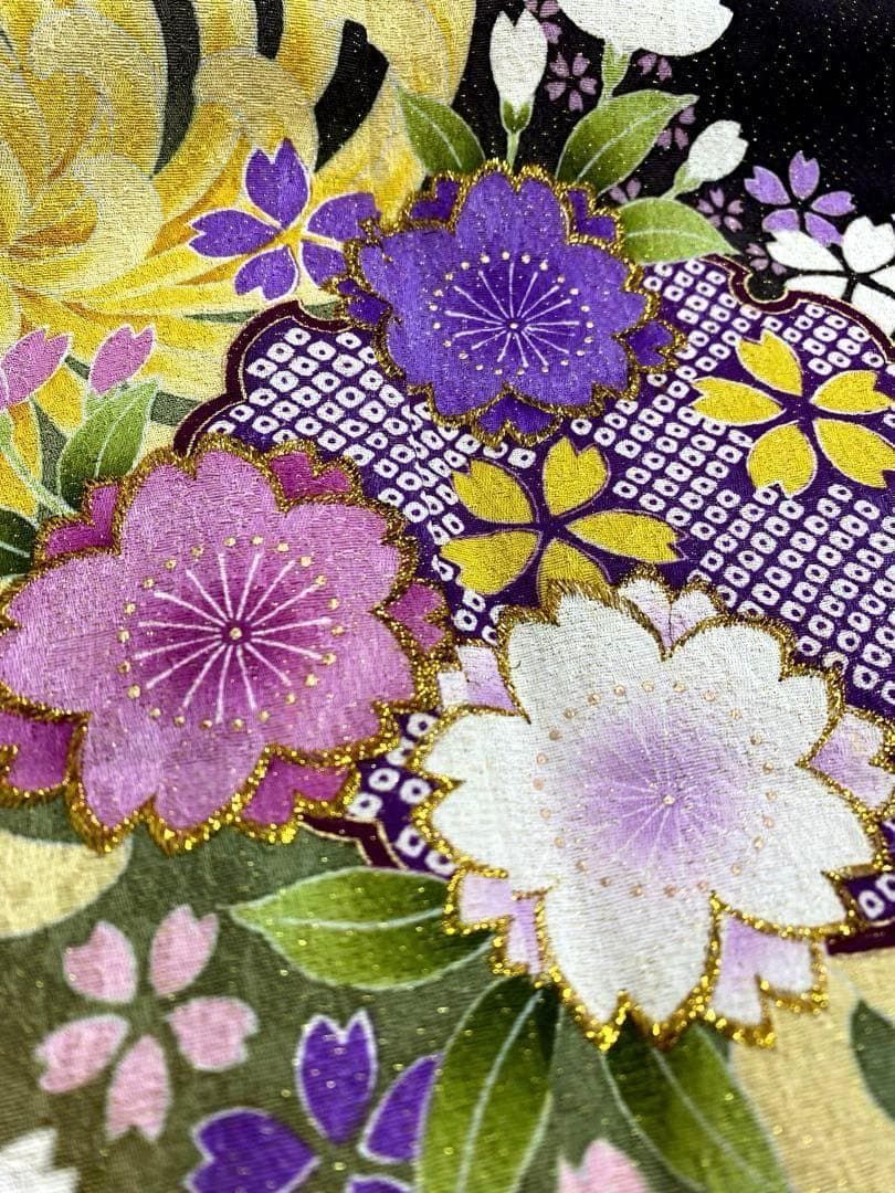 振袖 金刺繍 金通し 金彩 身丈17cm MO3448 - メルカリ