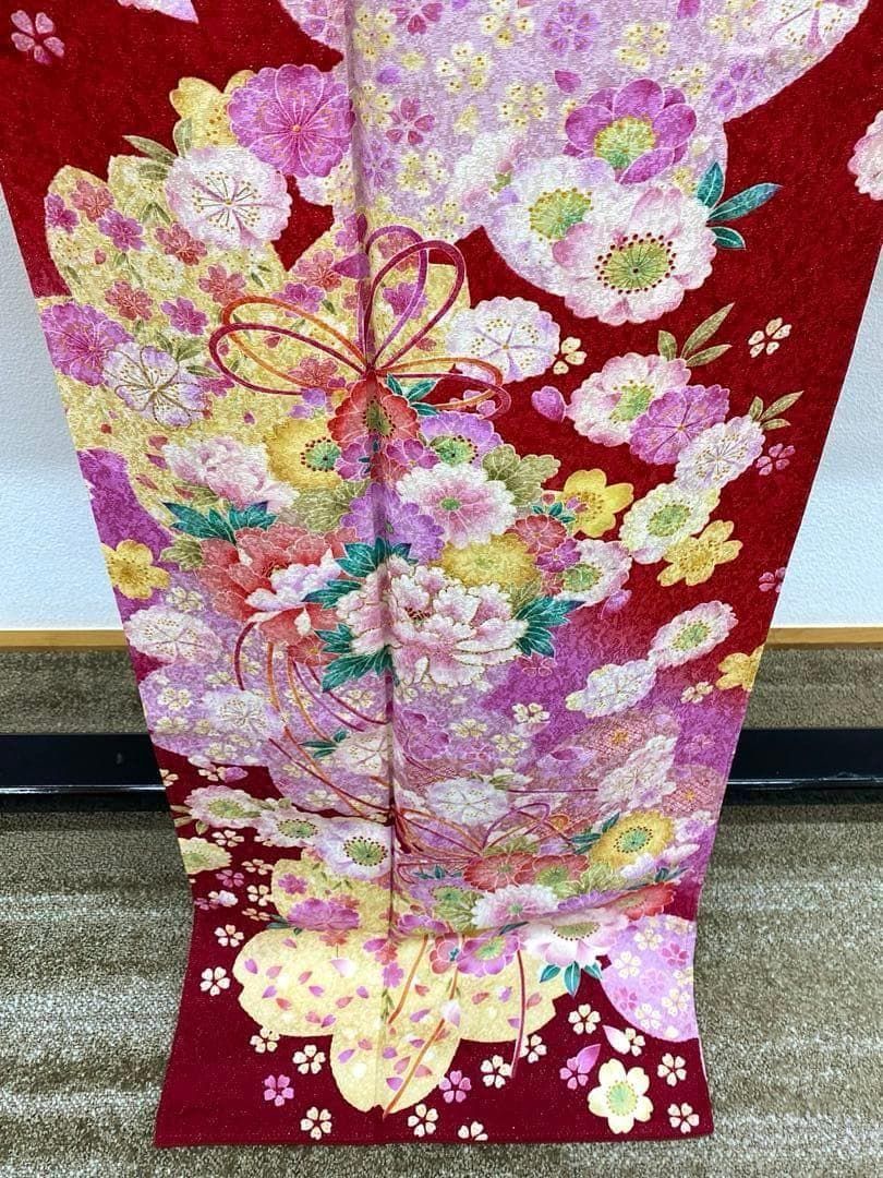 振袖 刺繍 銀通し 紋意匠 身丈168cmパールトーン加工済 MO3471 - メルカリ