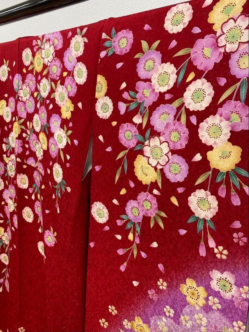 振袖 刺繍 銀通し 紋意匠 身丈168cmパールトーン加工済 MO3471 - メルカリ