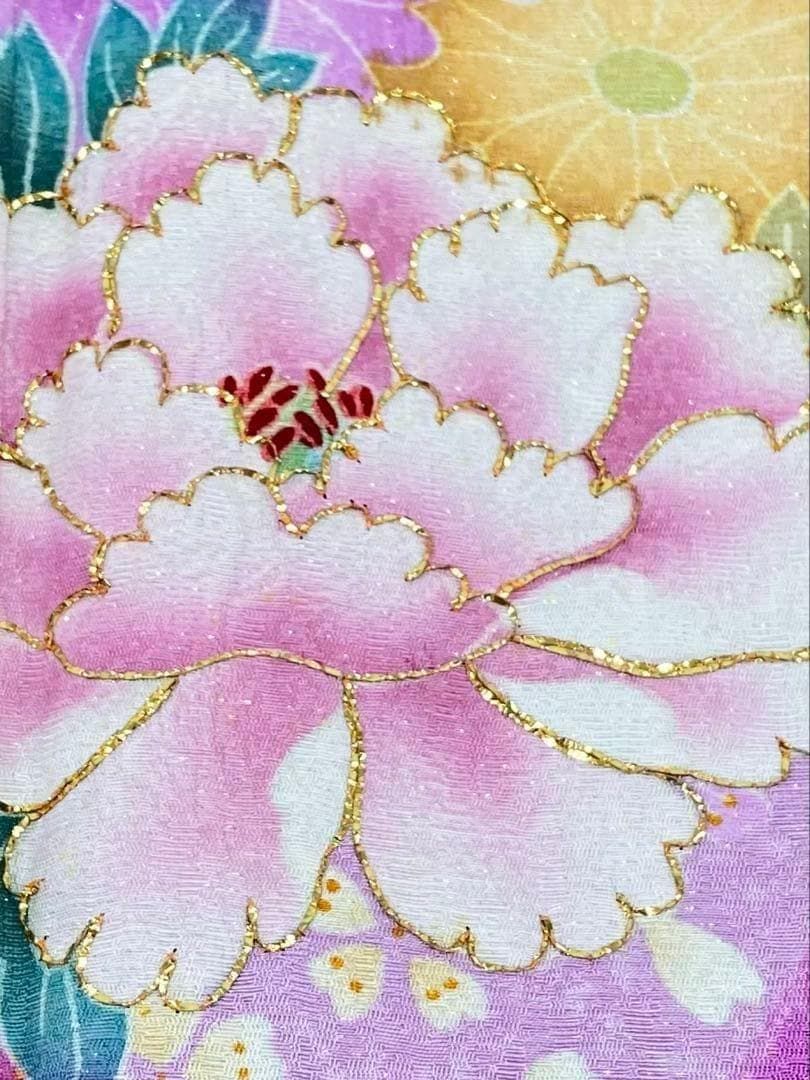 振袖 刺繍 銀通し 紋意匠 身丈168cmパールトーン加工済 MO3471 - メルカリ