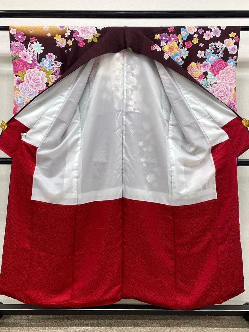 振袖 豪華 紋意匠 薔薇 身丈147cm 撥水加工済 小柄向き MO3078 - メルカリ