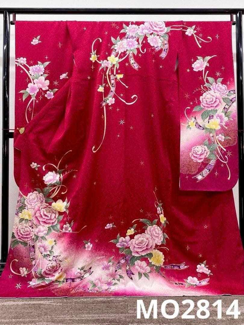 振袖 豪華 銀通し 刺繍 金彩 身丈171cm MO2814