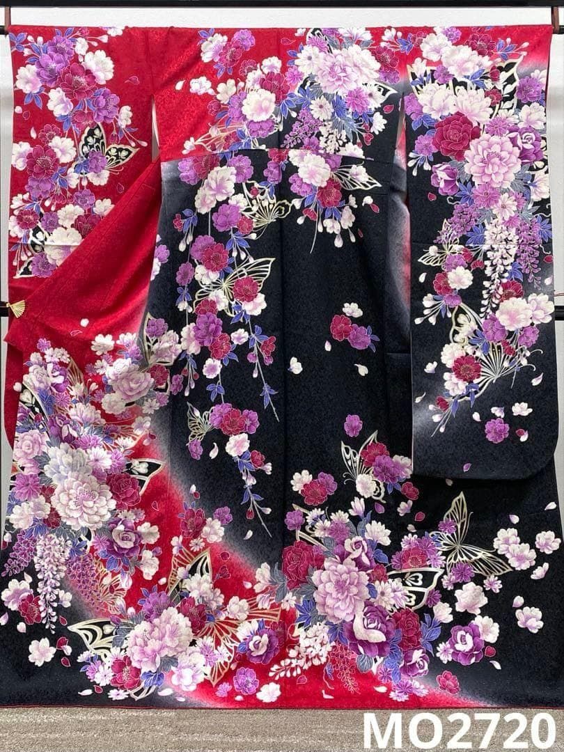 振袖 豪華 銀通し 刺繍 金彩 身丈169cm 撥水加工済 MO2720 - メルカリ