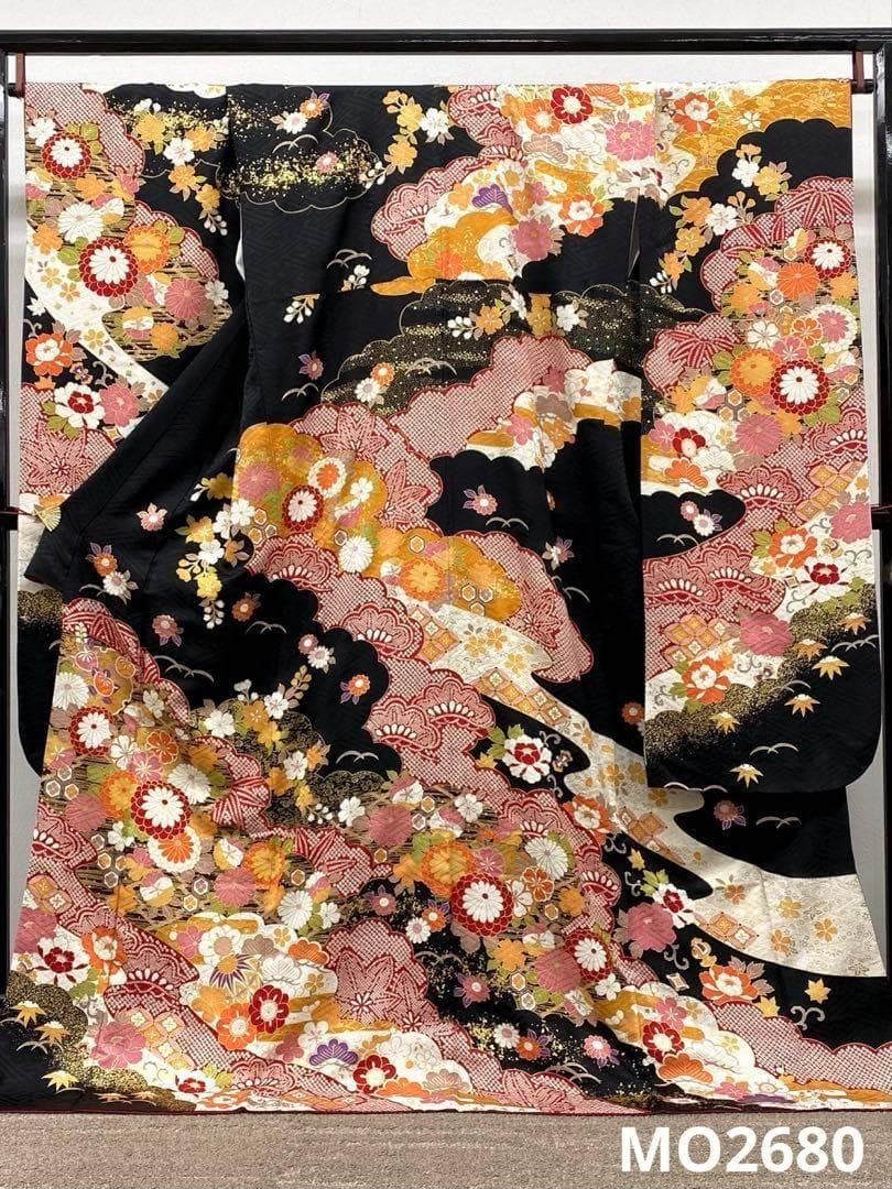 振袖 豪華 金彩 紋意匠 身丈170cm 撥水加工済 MO2680