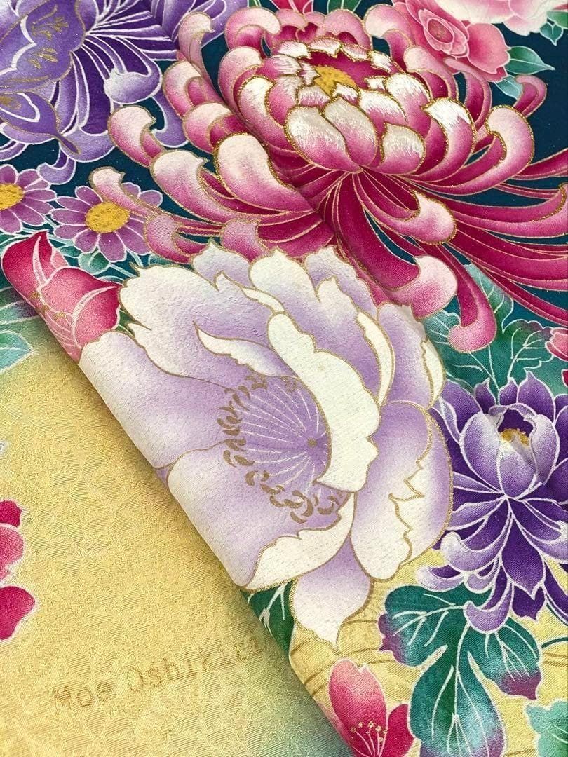 モデル振袖 押切もえ 豪華 金通し 刺繍 金彩 身丈173cm MO2829 - メルカリ