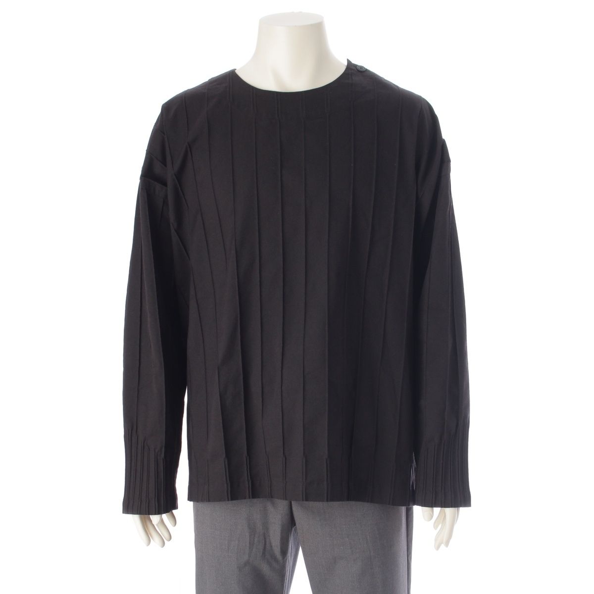 イッセイミヤケ エイポック インサイド 23AW エイブル プルオーバー 長袖シャツ トップス AT33FJ553 ブラック 3【中古】