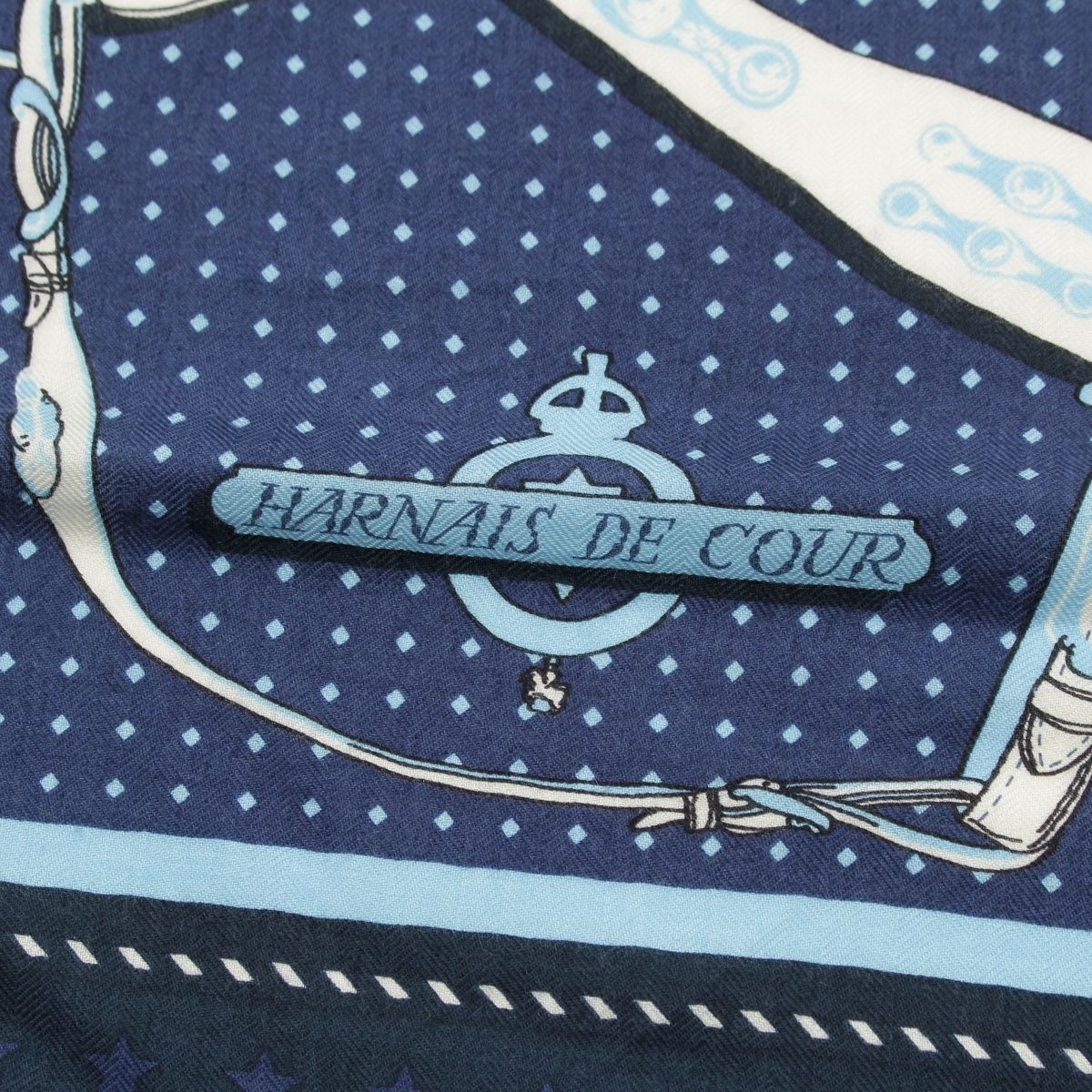 エルメス カレ140 カシミヤ シルク カレジェアン カシシル HARNAIS DE