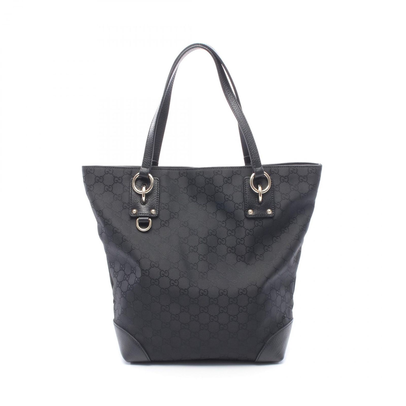 グッチ GUCCI トートバッグ GGキャンバス 353706 ブラック キャンバス レザー トートバッグ レディース Used A 58,190円