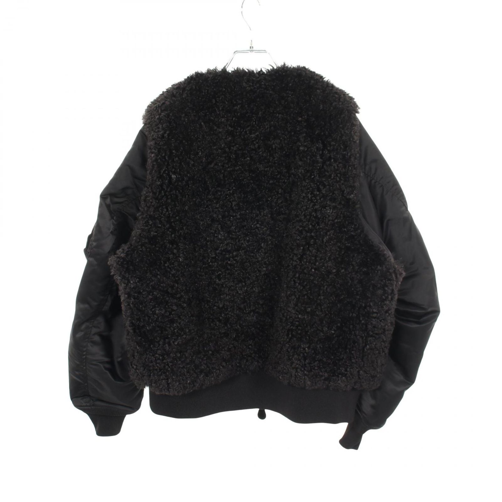 ハイク HYKE FAUX SHEARING TYPE MA-1 切替 中綿 ナイロン ジャケット レディース Used A