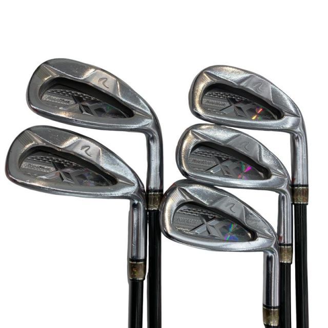 【中古】 ルーツゴルフ(旧ゴーセン) ROOTS Aermet X 6S アイアンセット IR Chrome Orange(アイアン) (フレックスS) メンズ 男性用 右利き 右用 Cランク ゴルフクラブ