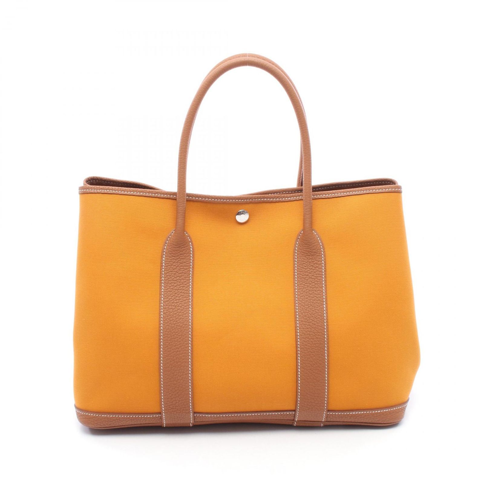 エルメス HERMES トートバッグ ガーデンパーティPM サフラン ゴールド サフラン/ゴールド キャンバス レザー ガーデンパーティPM サフラン/ゴールド レディース 229,860円