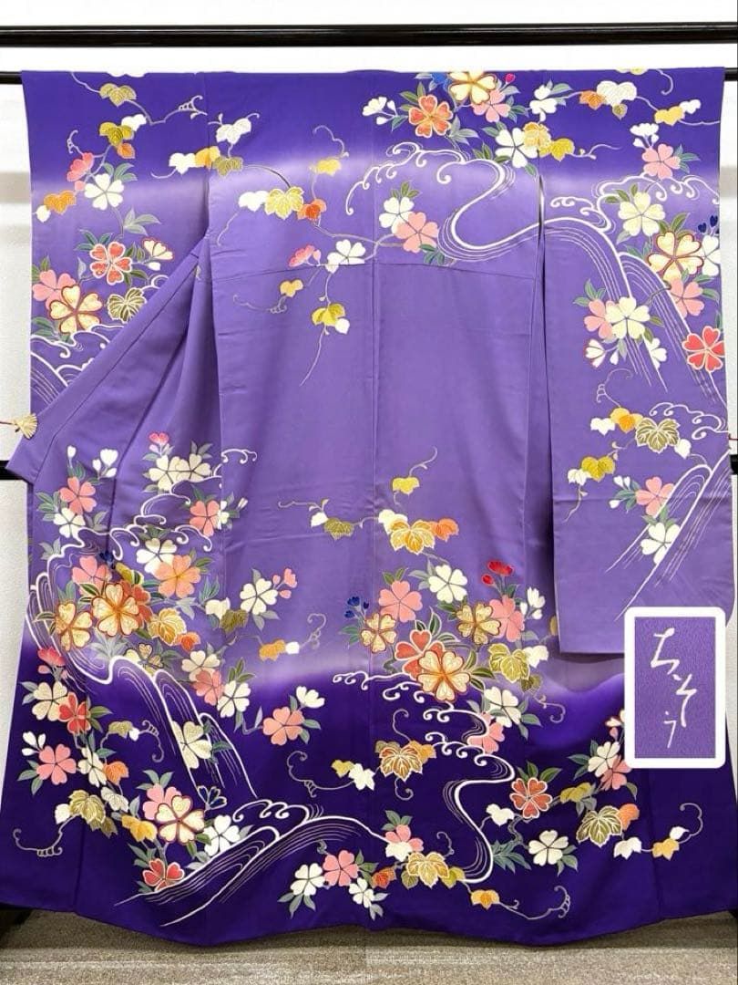 千總 振袖 金駒 金彩 小田急扱い 身丈157cm HKT017