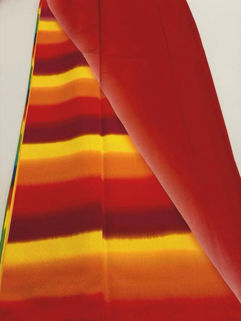 振袖 部分比翼付き 個性的 身丈173cm HKT011 - メルカリ