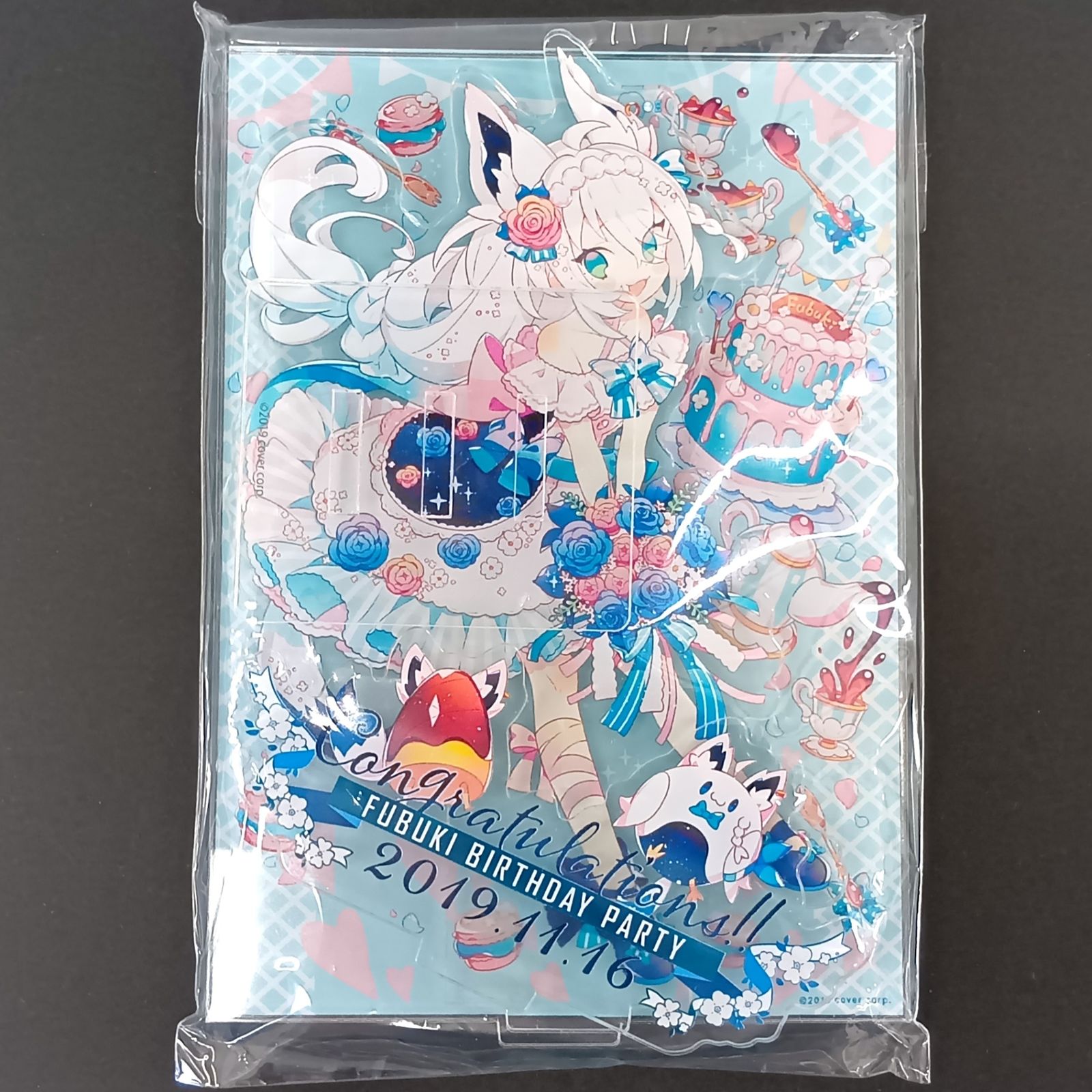 □ COVER グッズ 白上フブキバースデー 誕生日 アクリルスタンド 2019 開封品