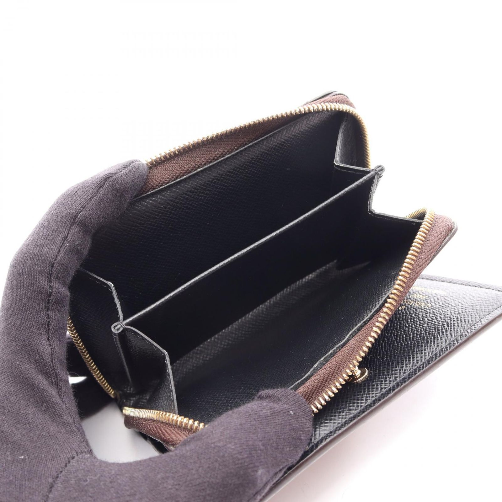 ルイ・ヴィトン LOUIS VUITTON 二つ折り財布 ポルトフォイユ ルー モノグラムリバース M81461 PVCコーティングキャンバス ポルトフォイユ・ルー レディース Used B