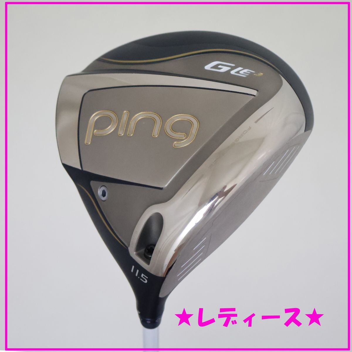 ●レディース!中古美品!PING★ピン G Le3 ドライバー 2023年モデル 11.5°ULT 250 Jカーボン L (90461