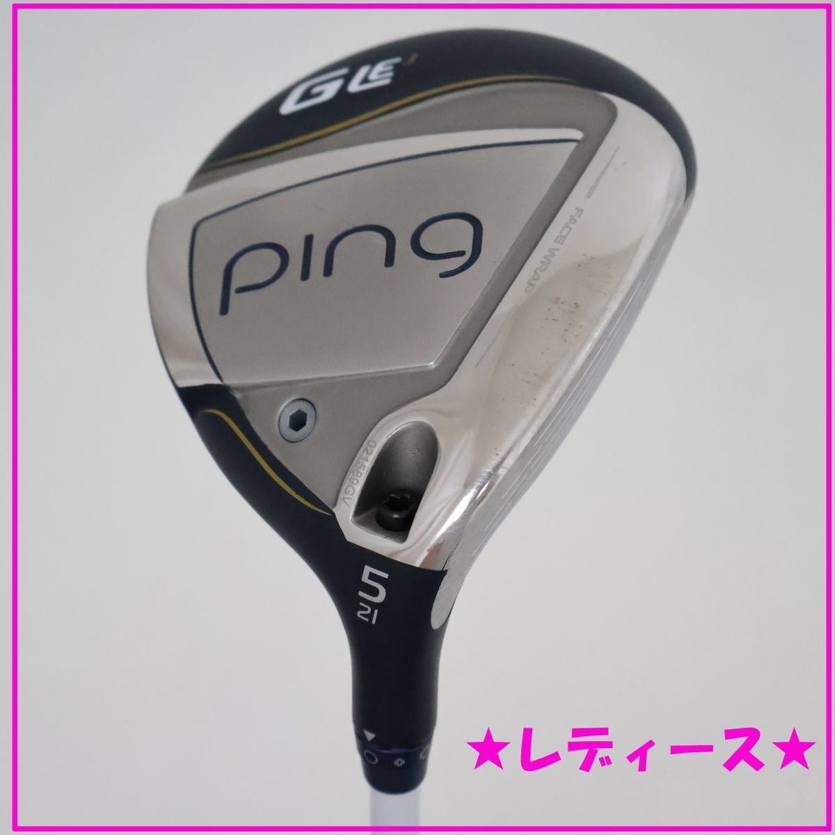 ●レディース！中古美品！PING★ピン　G Le3 フェアウェイウッド　2023年モデル　5W　21°ULT 250 Jカーボン　L　 (90463