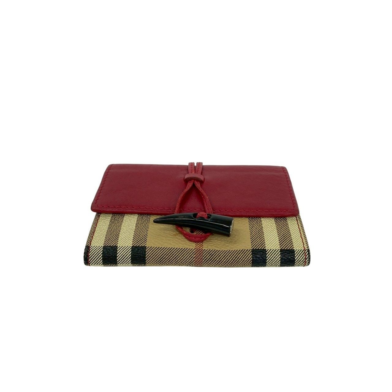 極 美品 BURBERRY バーバリー ノバチェック シャドーホース 柄 レザー