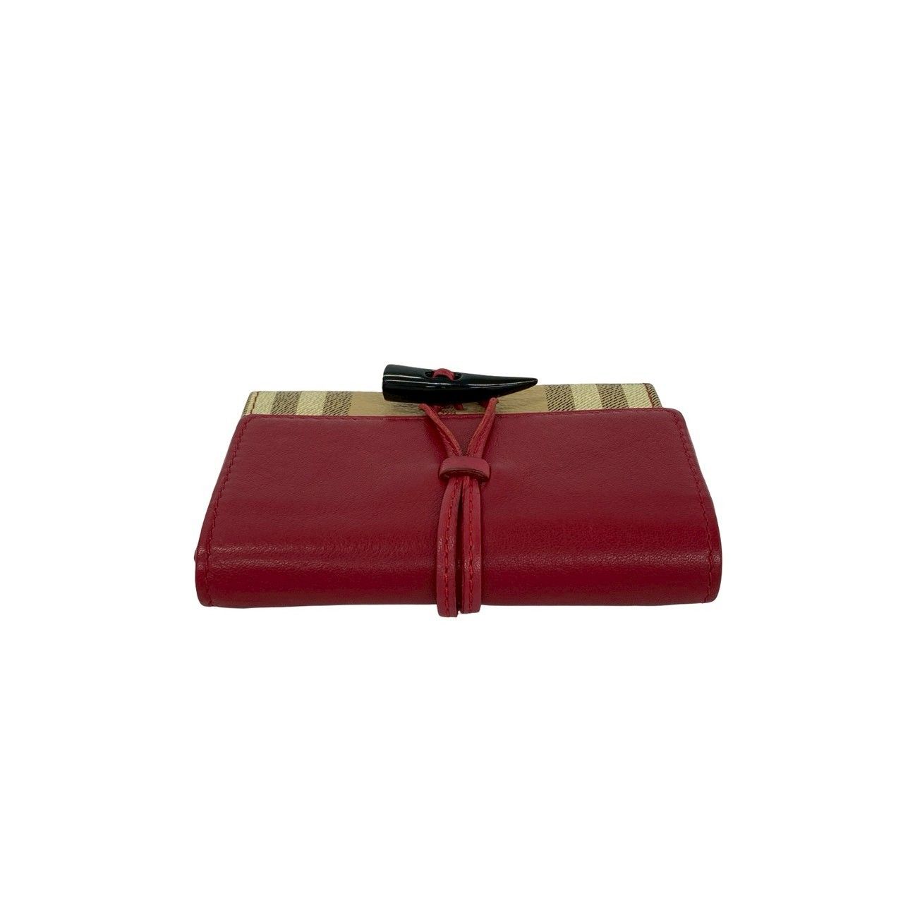 極 美品 BURBERRY バーバリー ノバチェック シャドーホース 柄 レザー