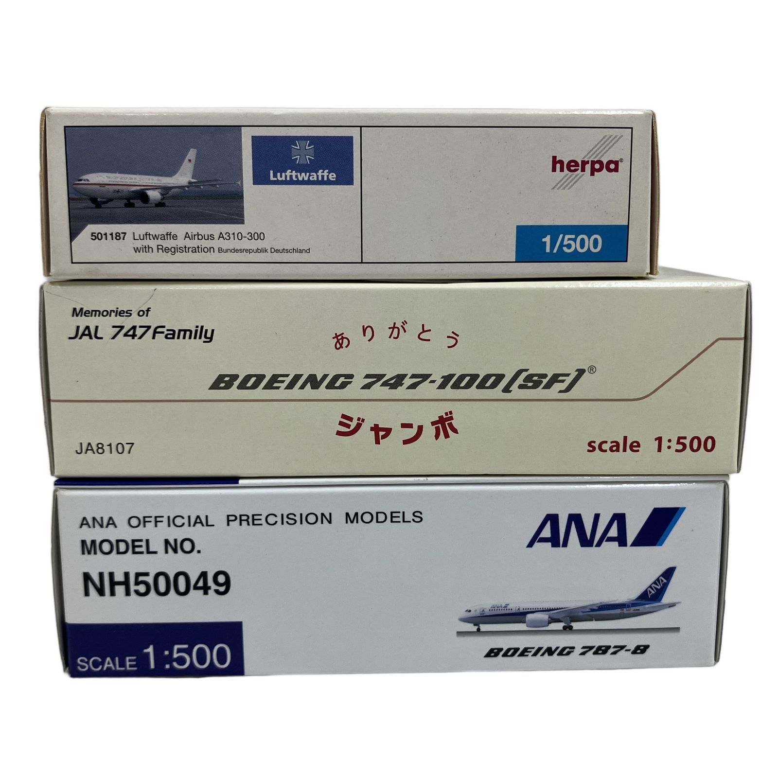 hogan 1/500 JAL 日本航空 BOEING 747-100 ありがとう ジャンボ ANA