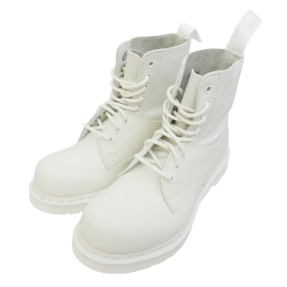 MAISON MARGIELA Dr.Martens SH3WU0013 MM6 エムエムシックス x DR MARTENS ドクターマーチン NO STEEL TOE ノースチールトゥー ブーツ ホワイト系 39【新古品】【未使用】【中古】