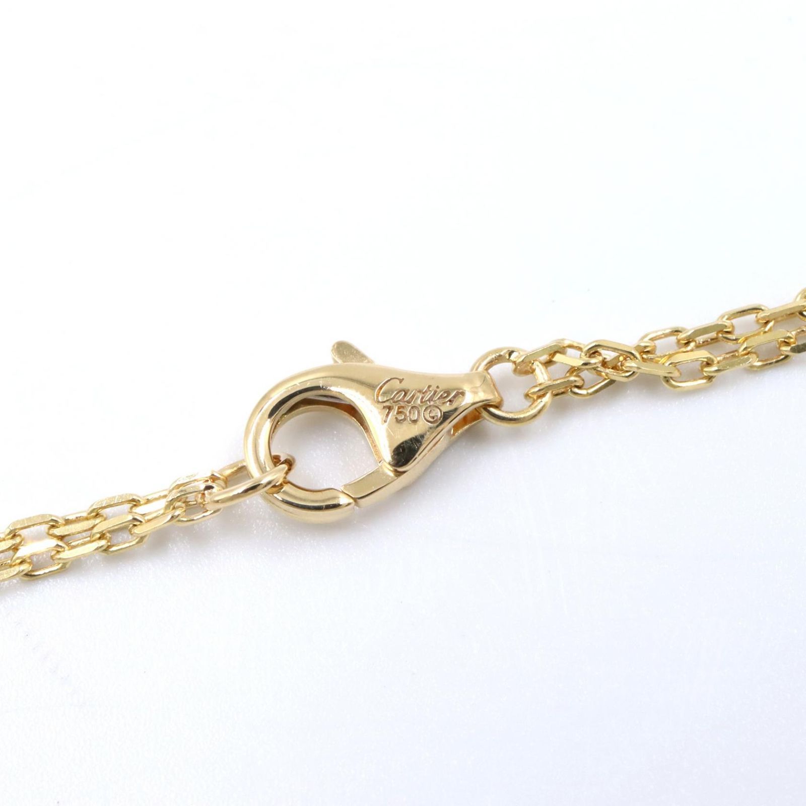 カルティエ CARTIER ネックレス ラブサークル 2PD ネックレス B7219500 首回り37.5-40.5㎝ K18（イエローゴールド） ダイヤモンド ラブサークル 2PD ネックレス レディース