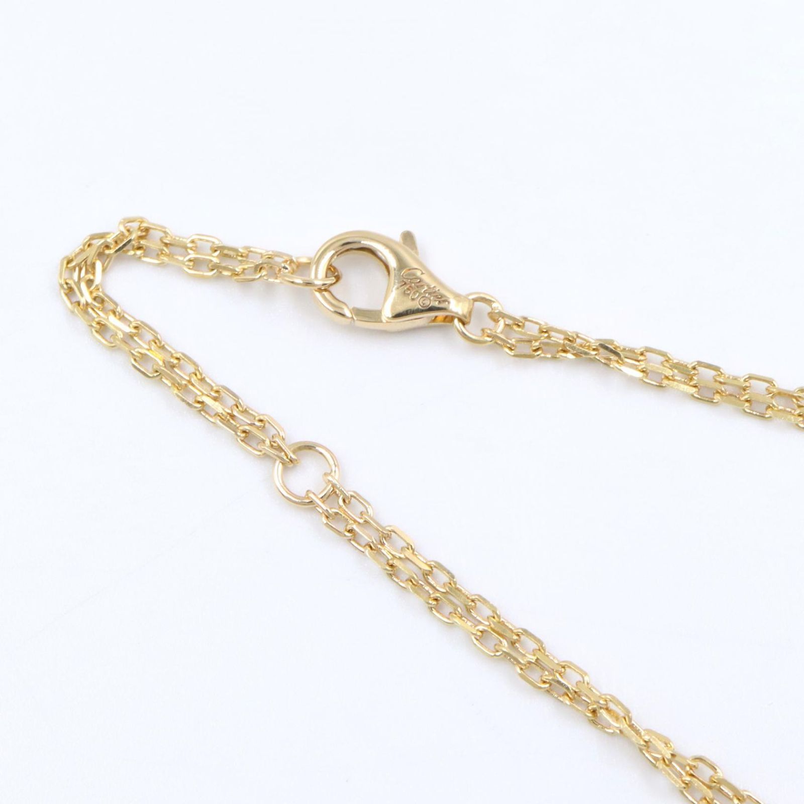 カルティエ CARTIER ネックレス ラブサークル 2PD ネックレス B7219500 首回り37.5-40.5㎝ K18（イエローゴールド） ダイヤモンド ラブサークル 2PD ネックレス レディース