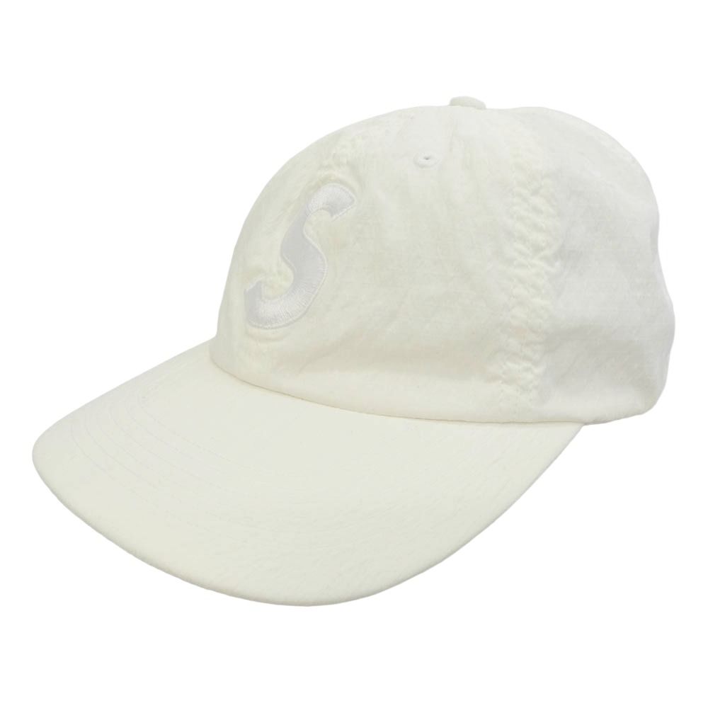 Supreme シュプリーム 23SS Cordura Ripstop S Logo 6-Panel コーデュラ リップストップ エスロゴ 6パネル キャップ 帽子 アイボリー系【中古】