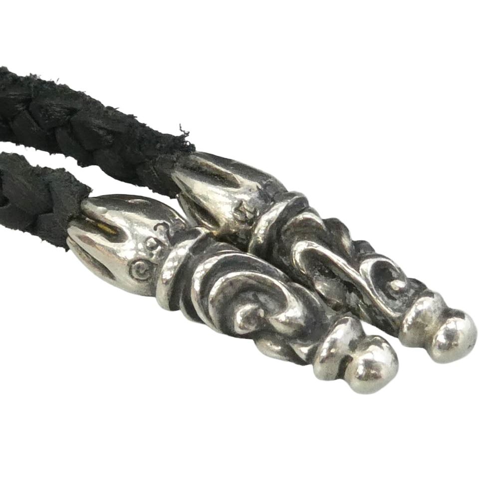 CHROME HEARTS クロムハーツ（原本無） LEATHER BRAID スクロール