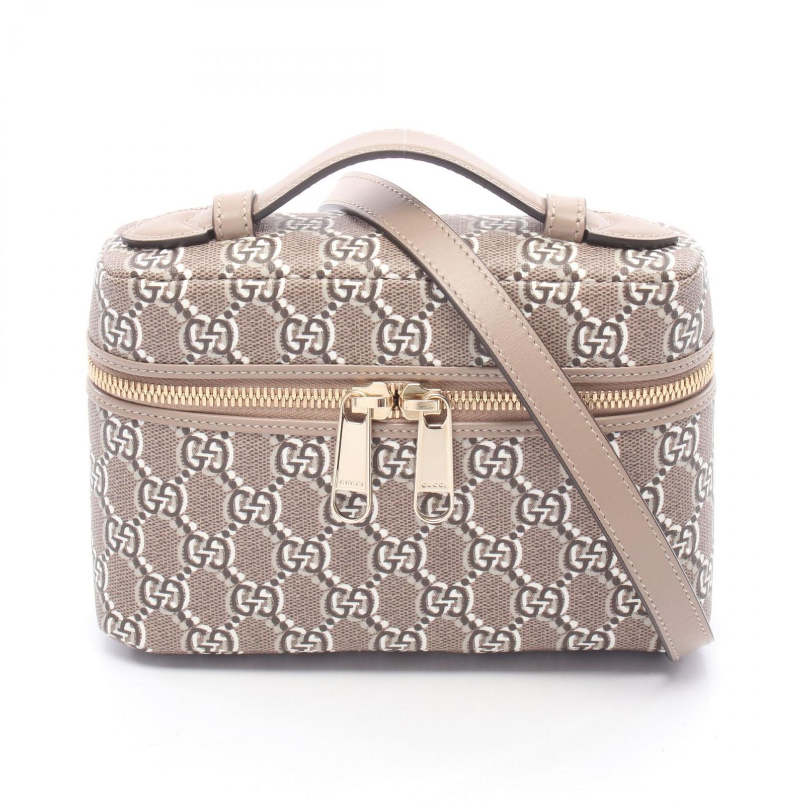 グッチ GUCCI ハンドバッグ GGシャドウ ミニ 2WAY 795058 ブラウン PVCコーティングキャンバス レザー GGシャドウ ミニ ハンドバッグ レディース Used A