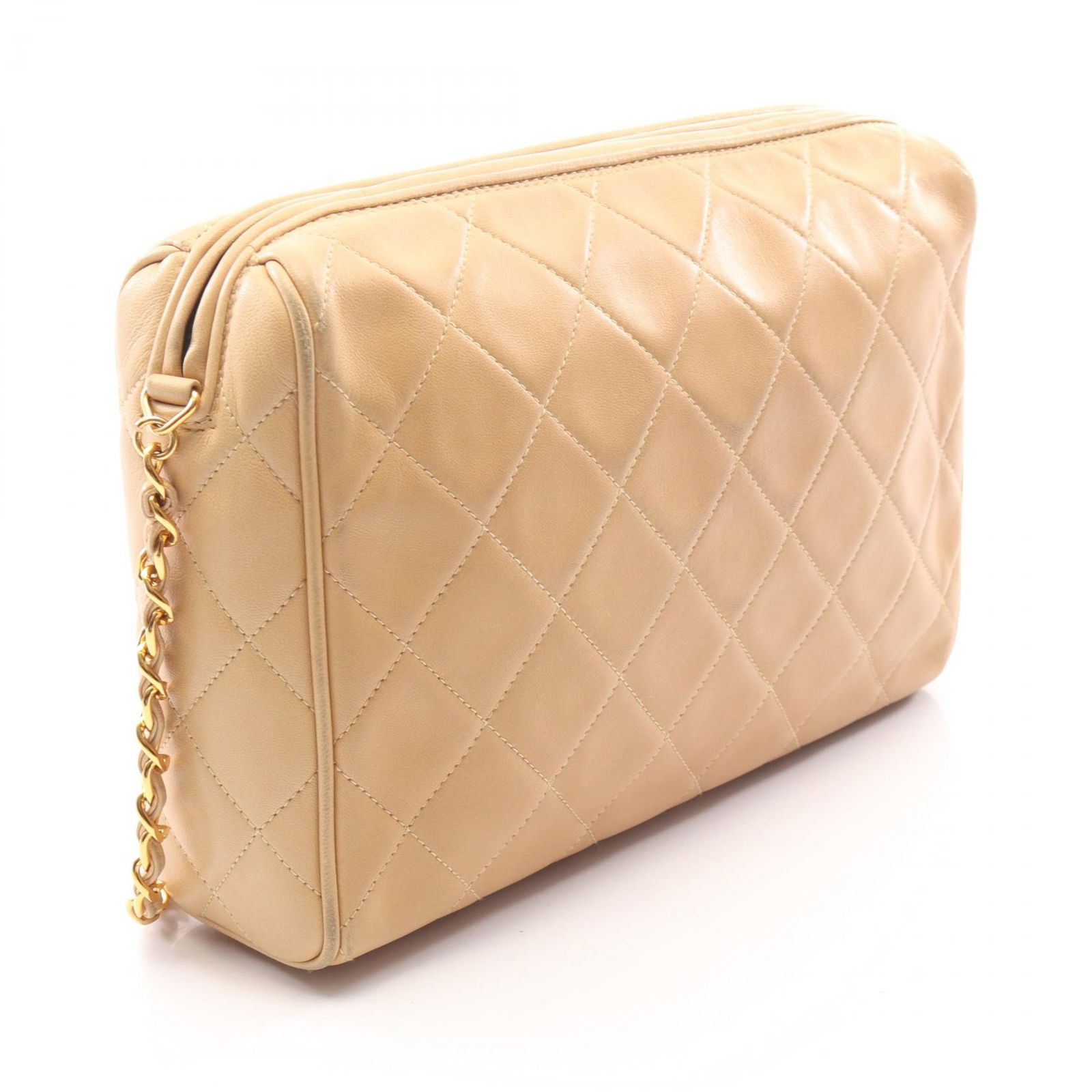シャネル CHANEL ショルダーバッグ マトラッセ タッセル ベージュ