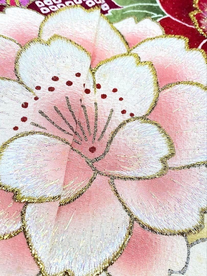 振袖 豪華 銀通し 刺繍 金彩 紋意匠 身丈159cm 撥水加工済 MO2942