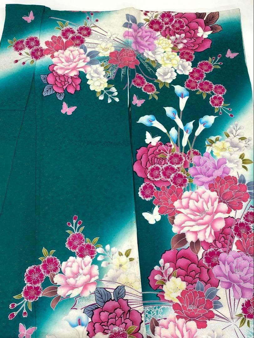 振袖 豪華 銀通し 刺繍 銀彩 紋意匠 身丈171cm 撥水加工済 MO2780 振袖 豪華 銀通し 刺繍 銀彩 紋意匠 身丈171cm 撥水加工済 MO2780