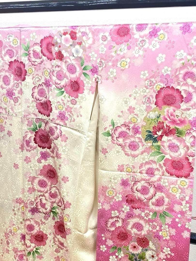 送料無料】振袖 豪華 金駒 金彩 紋意匠 身丈156cm 撥水加工済 MO2883