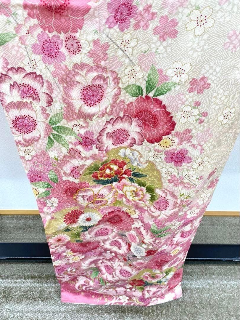 送料無料】振袖 豪華 金駒 金彩 紋意匠 身丈156cm 撥水加工済 MO2883