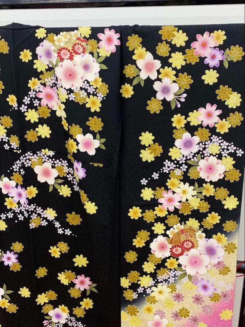 振袖 金通し 金駒 金彩 紋意匠 桜 身丈177cm トールサイズ MO2817 