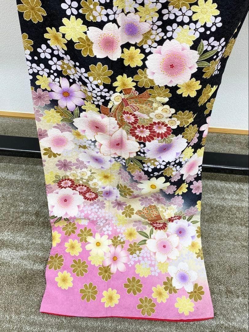 振袖 金通し 金駒 金彩 紋意匠 桜 身丈177cm トールサイズ MO2817 