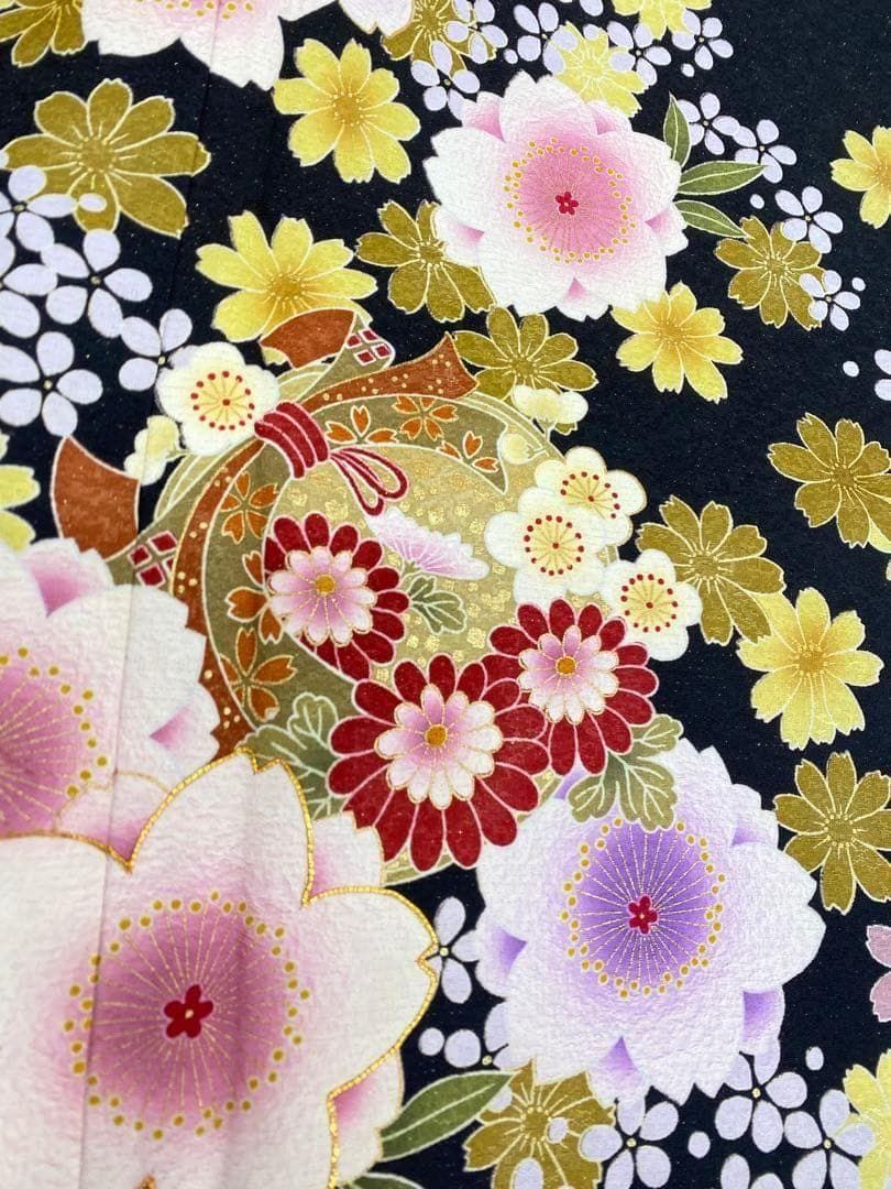 振袖 金通し 金駒 金彩 紋意匠 桜 身丈177cm トールサイズ MO2817 