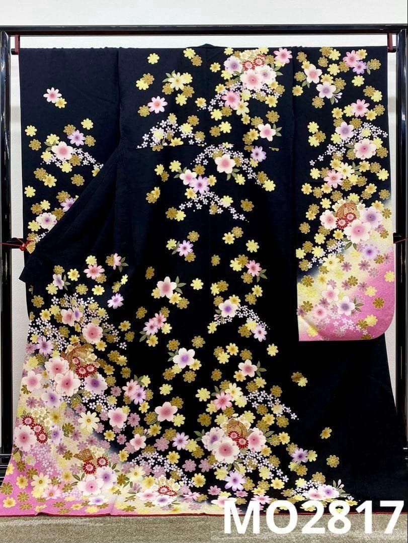 振袖 金通し 金駒 金彩 紋意匠 桜 身丈177cm トールサイズ MO2817 