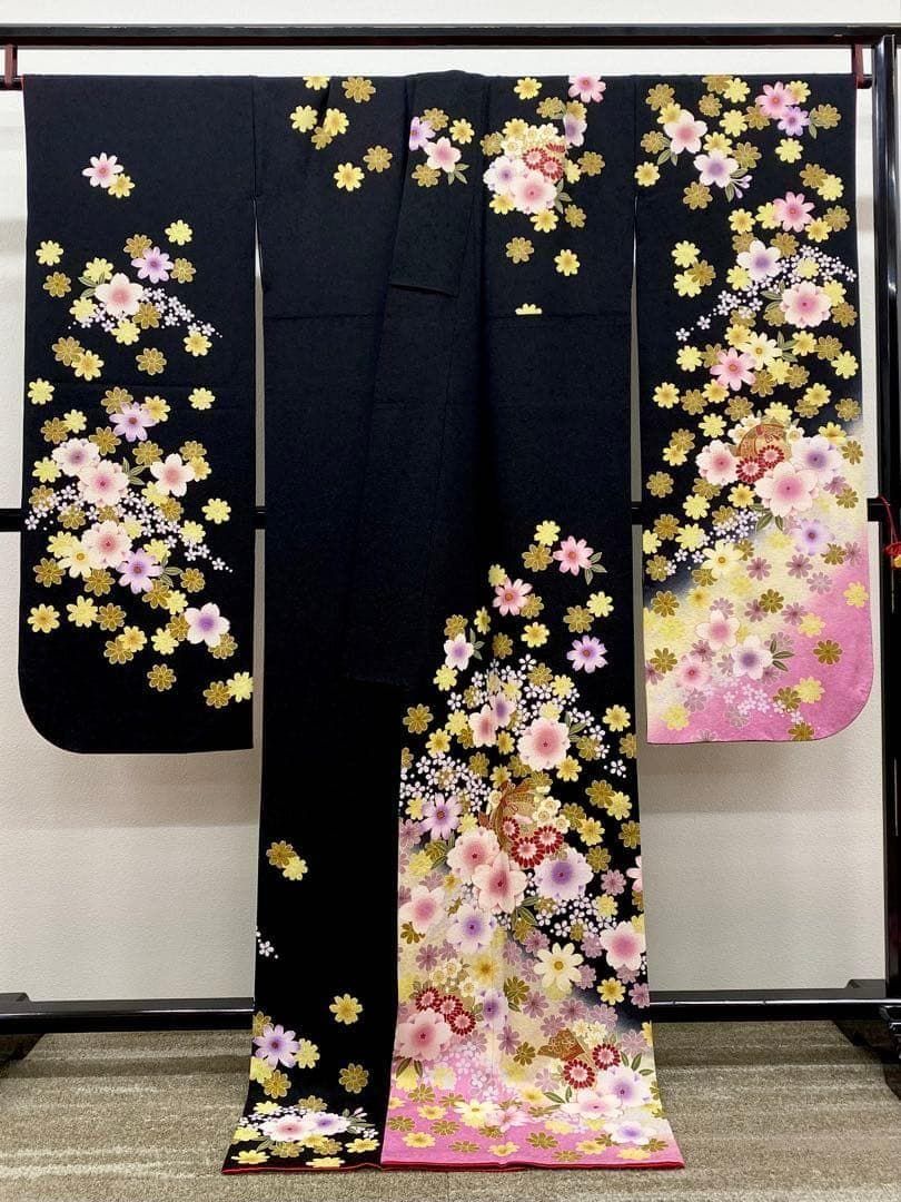 振袖 金通し 金駒 金彩 紋意匠 桜 身丈177cm トールサイズ MO2817 