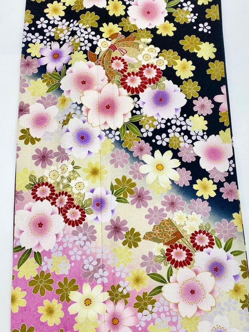 振袖 金通し 金駒 金彩 紋意匠 桜 身丈177cm トールサイズ MO2817 