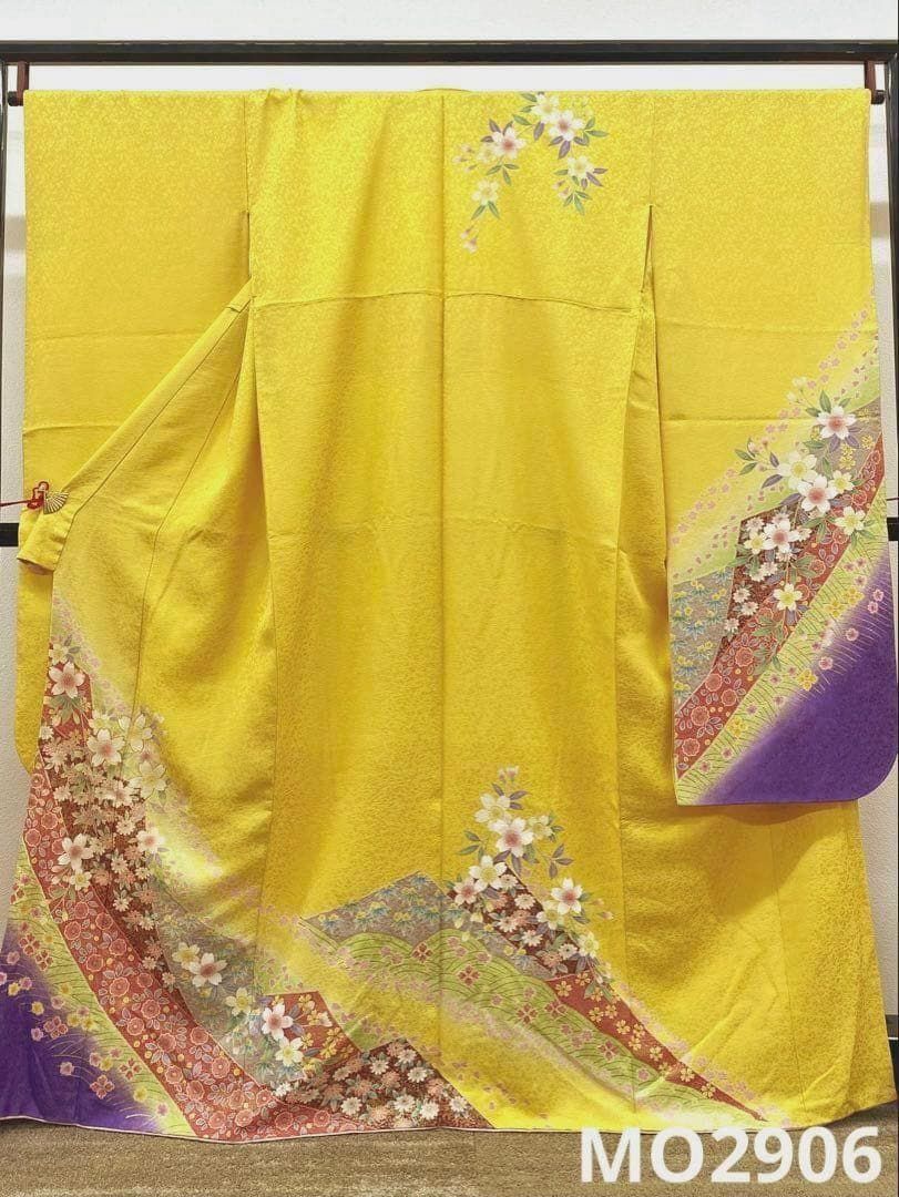 振袖 豪華 銀通し 金駒 金彩 紋意匠 桜 身丈163cm MO2906