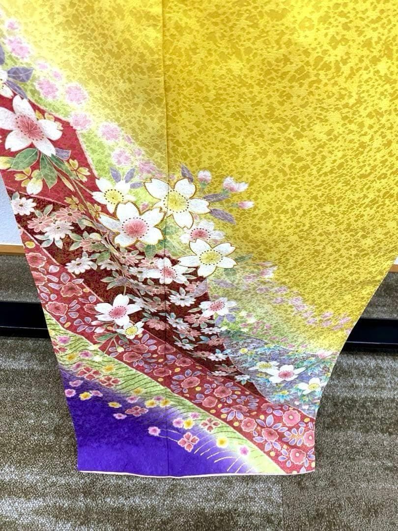 振袖 豪華 銀通し 金駒 金彩 紋意匠 桜 身丈163cm MO2906 - メルカリ