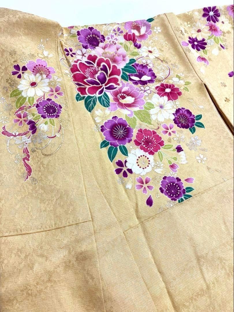 振袖 豪華 金彩 銀彩 銀通し 刺繍 身丈162cm 撥水加工済 MO2994 - メルカリ