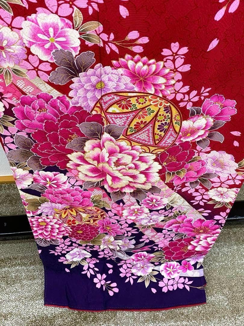 振袖 金彩豪華 ラメ刺繍 紋意匠 身丈164cm 撥水加工済 MO2899 - メルカリ