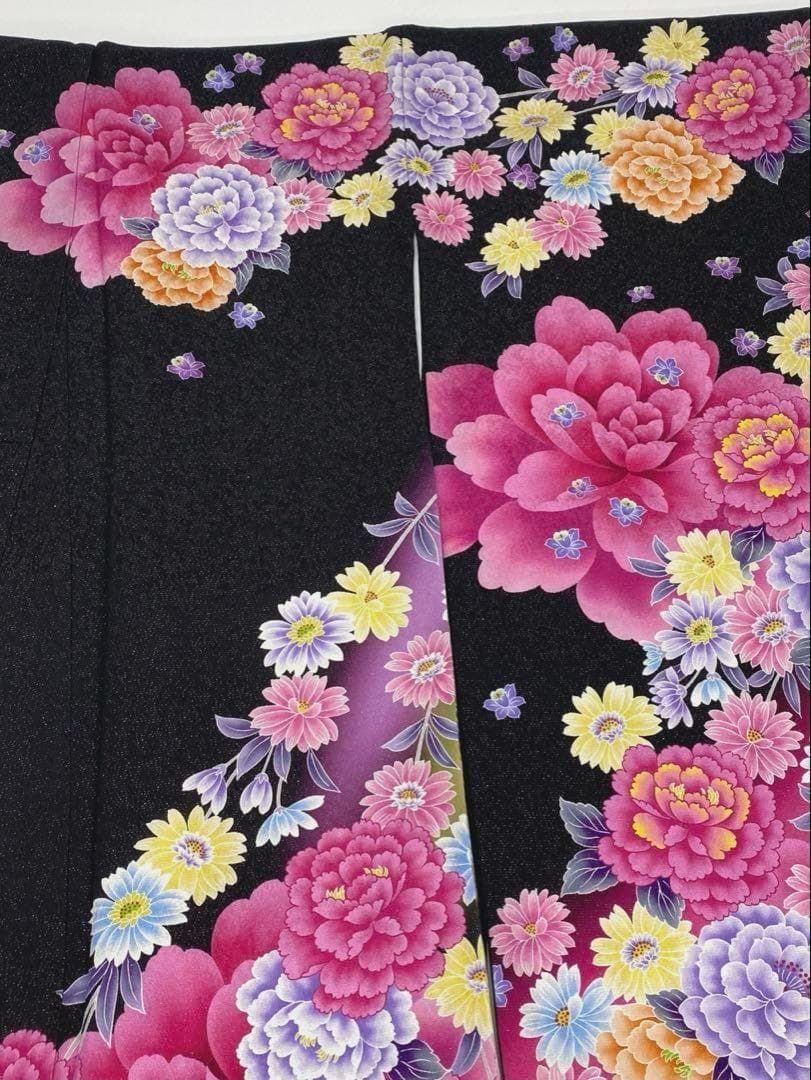 超熱 ブランド振袖 銀通し 刺繍 ストーン 身丈169cm 撥水加工済 MO2869