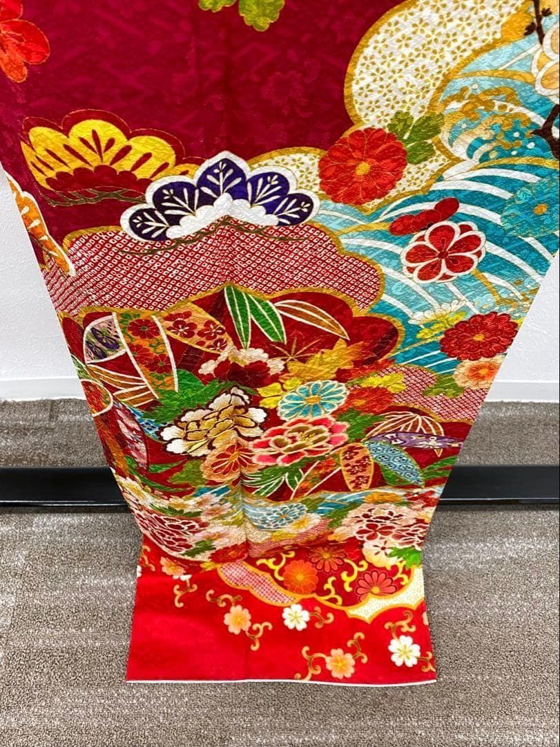 振袖 豪華 刺繍 金駒 紋意匠 身丈170cm MO2737 - メルカリ