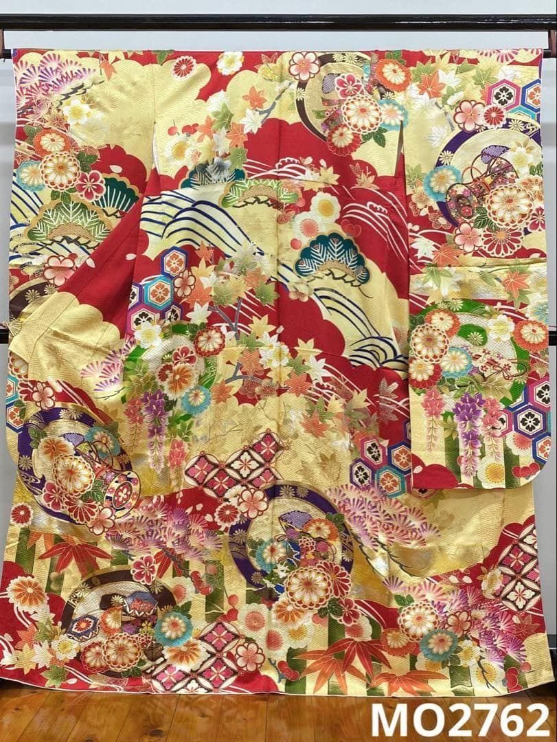 メーカー品振袖 豪華 紫野 金駒 金彩 身丈163cm 撥水加工済 MO2762