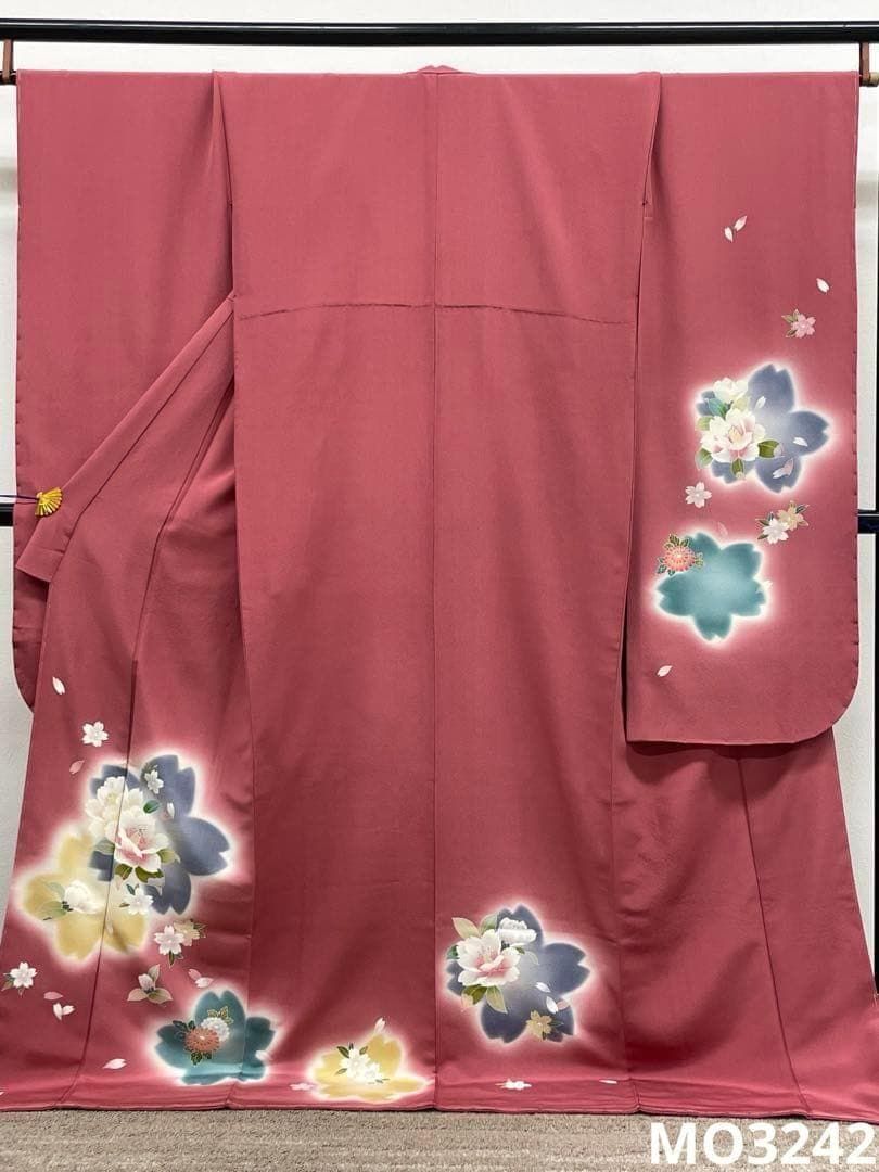 振袖 ちりめん 桜 身丈174cm 新品未使用品 MO3242